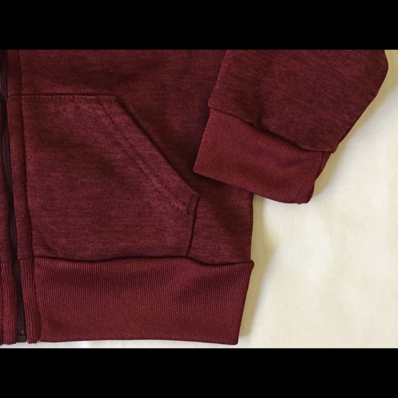 Champion sweatshirt size 18 months burgundy zip up - Picture 12 of 16